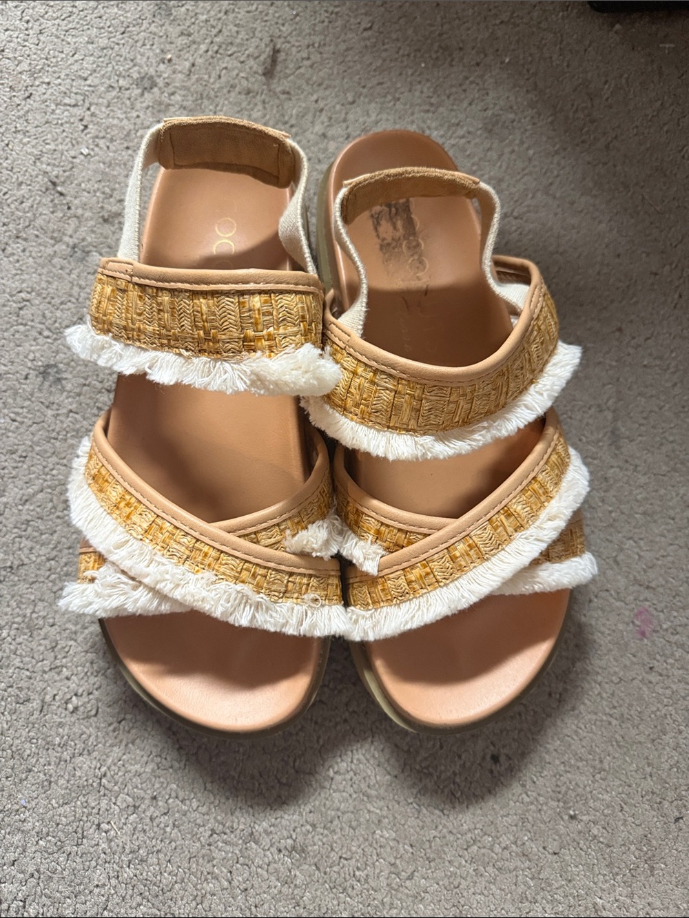 Coconuts by Matisse Women's Tan and Cream Sandals size 7 women’s
